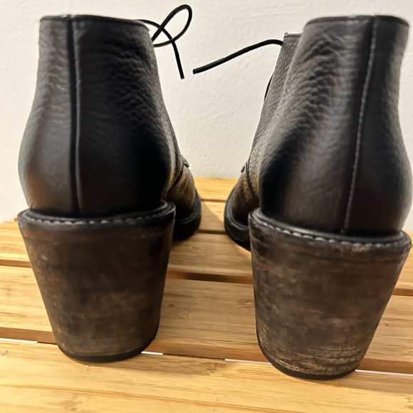 Rachel Comey Black Ibex Lace Up Oxford Booties Sz 7 - Picture 4 of 8